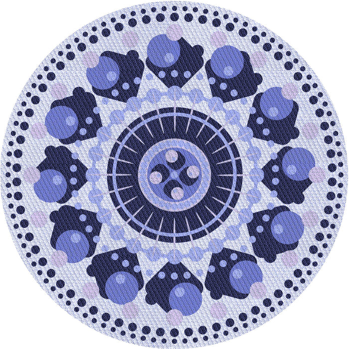 Square Machine Washable Transitional Blue Rug in a Living Room, wshpat1919blu