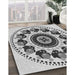 Patterned Ash Gray Rug in Family Room, pat1919gry