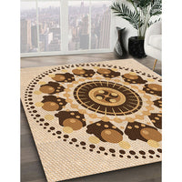 Patterned Khaki Gold Rug, pat1919org