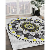 Patterned Gray Novelty Rug, pat1919