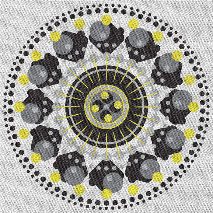 Sideview of Machine Washable Transitional Gray Rug, wshpat1919