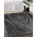 Machine Washable Transitional Charcoal Black Rug in a Family Room, wshpat192gry