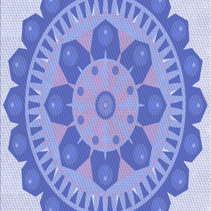 Patterned Blue Rug, pat1920blu
