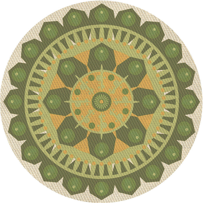 Square Patterned Brown Gold Rug, pat1920brn