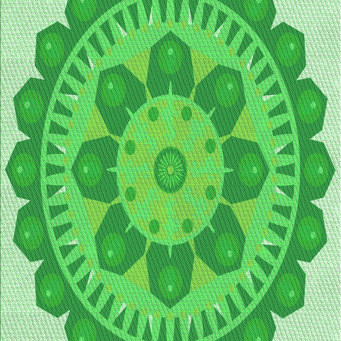 Patterned Green Rug, pat1920grn