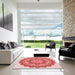 Machine Washable Transitional Pastel Pink Rug in a Kitchen, wshpat1920rd