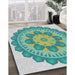 Machine Washable Transitional Sea Green Rug in a Family Room, wshpat1920