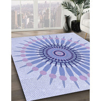 Patterned Blue Rug, pat1921blu