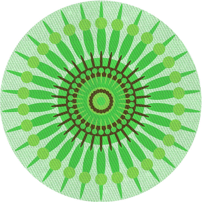 Square Machine Washable Transitional Jade Green Rug in a Living Room, wshpat1921grn