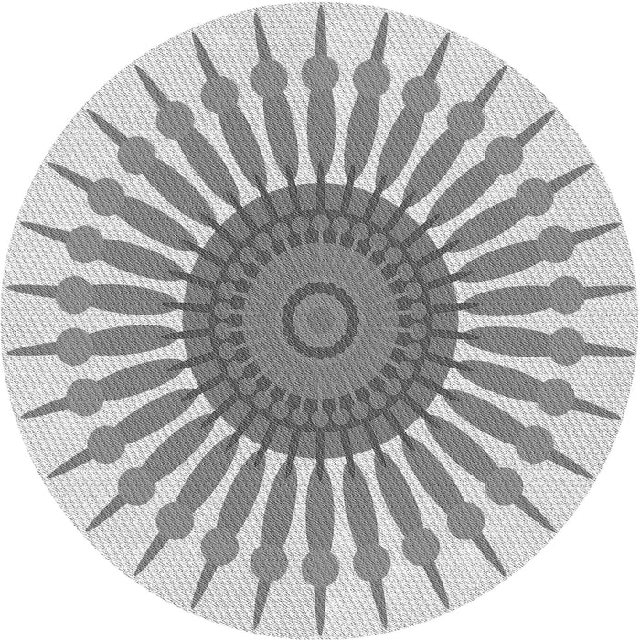 Square Patterned Gray Rug, pat1921gry