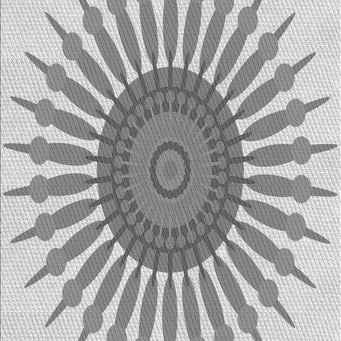 Patterned Gray Rug, pat1921gry