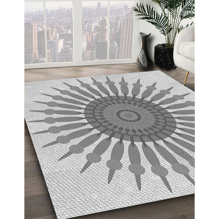 Machine Washable Transitional Gray Rug in a Family Room, wshpat1921gry