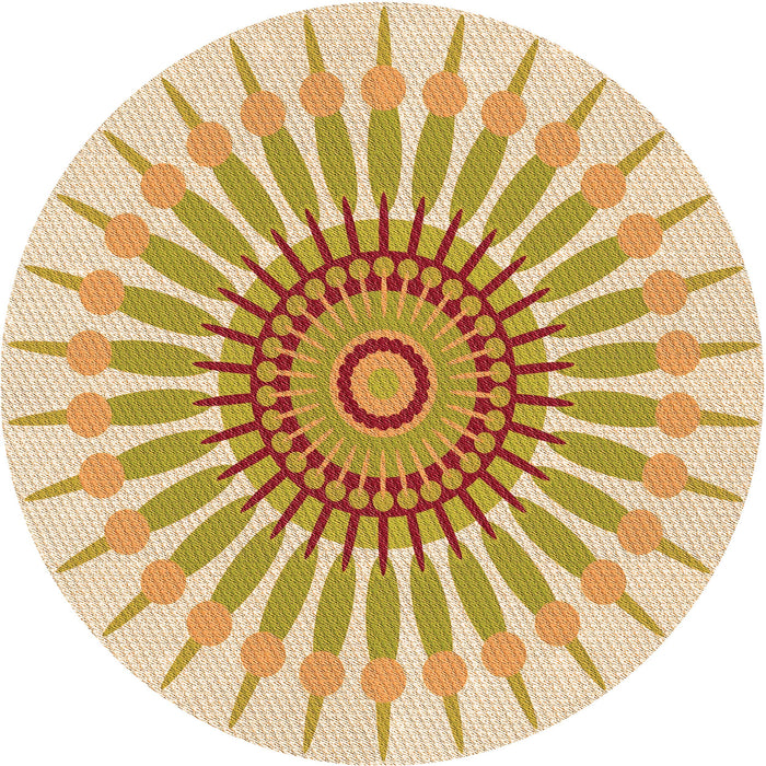 Square Machine Washable Transitional Khaki Gold Rug in a Living Room, wshpat1921org