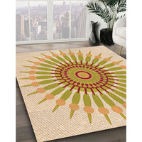 Patterned Khaki Gold Rug, pat1921org