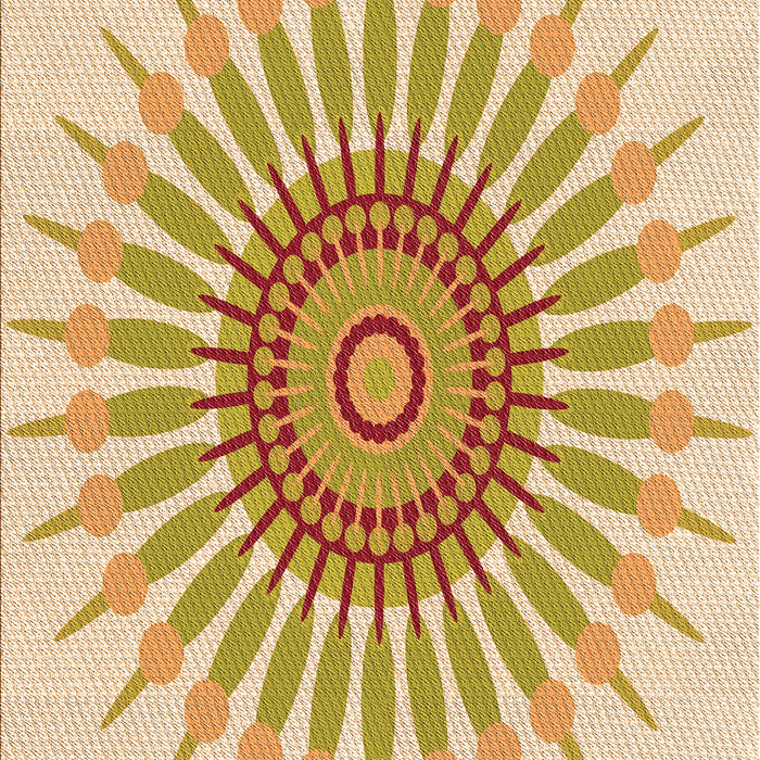 Patterned Khaki Gold Rug, pat1921org