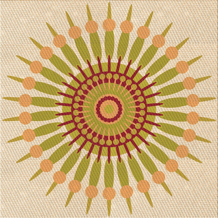 Round Machine Washable Transitional Khaki Gold Rug, wshpat1921org