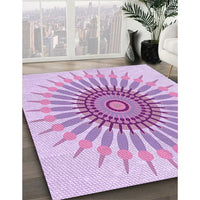 Patterned Purple Rug, pat1921pur