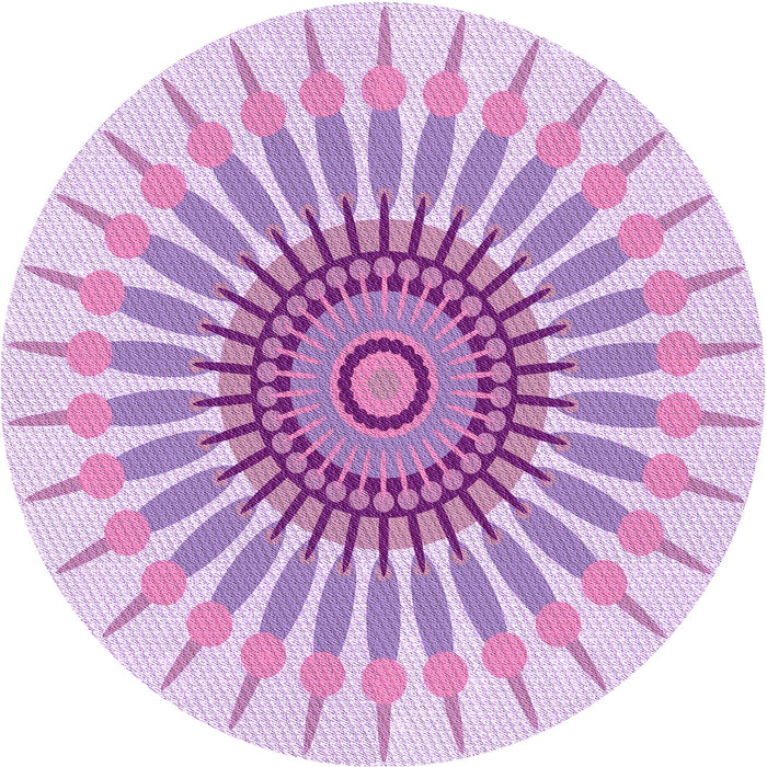 Square Machine Washable Transitional Purple Rug in a Living Room, wshpat1921pur