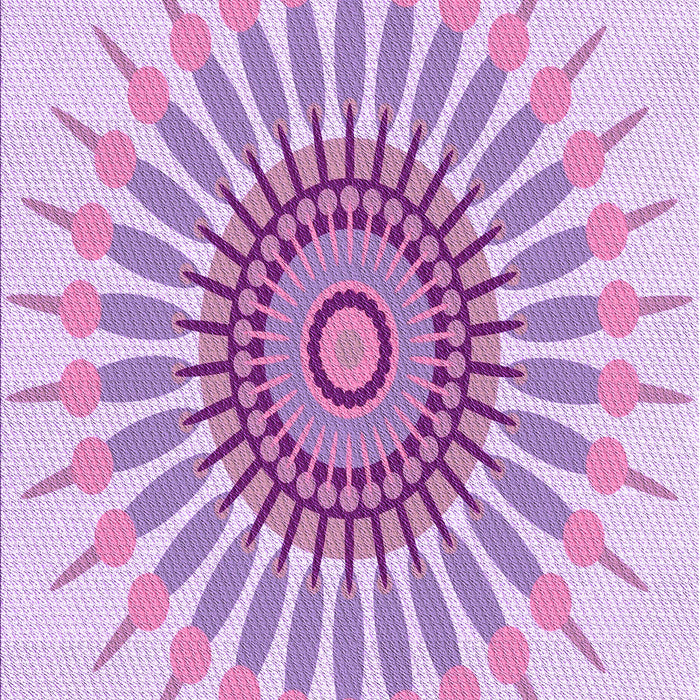 Patterned Purple Rug, pat1921pur