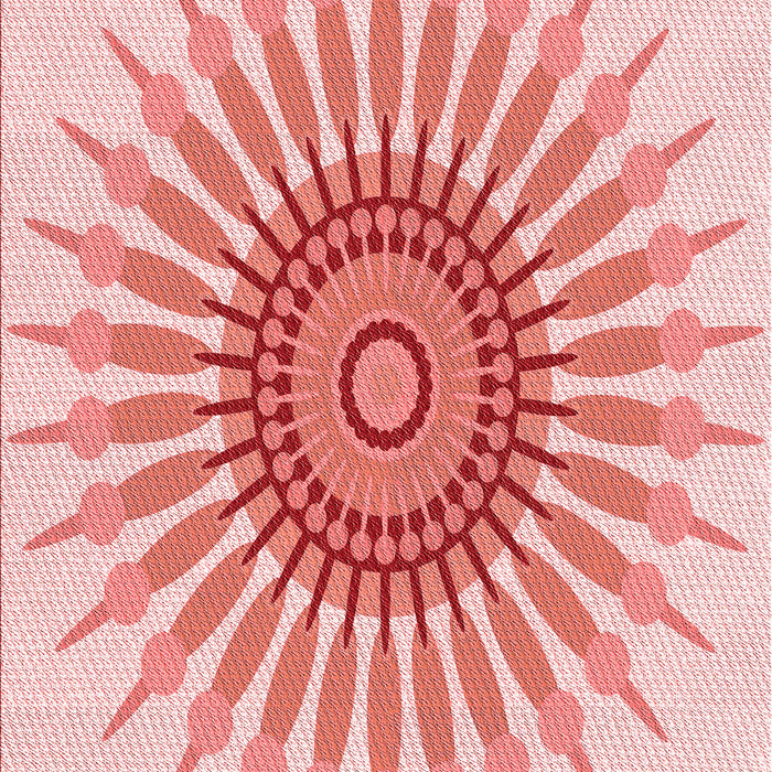 Patterned Pink Rug, pat1921rd
