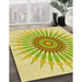 Machine Washable Transitional Tea Green Rug in a Family Room, wshpat1921yw