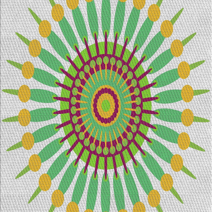 Patterned Khaki Green Novelty Rug, pat1921