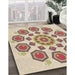 Patterned Khaki Gold Rug in Family Room, pat1922brn