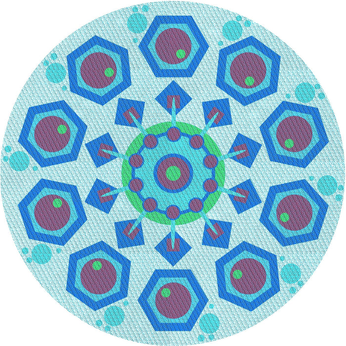 Square Machine Washable Transitional Blue Rug in a Living Room, wshpat1922lblu