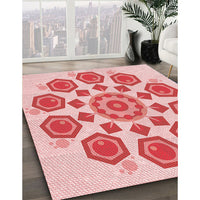 Patterned Pink Rug, pat1922rd