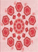 Patterned Pink Rug, pat1922rd