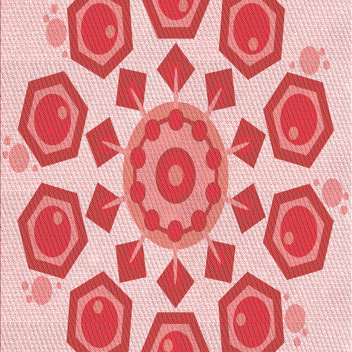 Patterned Pink Rug, pat1922rd