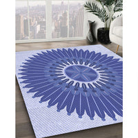 Patterned Blue Rug, pat1923blu