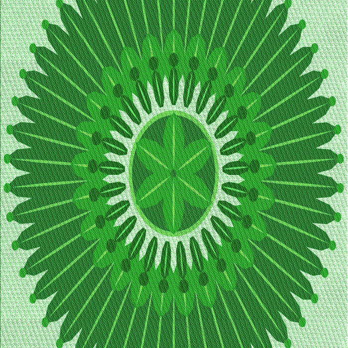 Patterned Jade Green Rug, pat1923grn