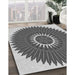 Machine Washable Transitional Silver Gray Rug in a Family Room, wshpat1923gry