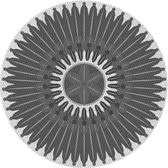 Square Patterned Silver Gray Rug, pat1923gry