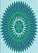 Machine Washable Transitional Dark Cyan Green Rug, wshpat1923lblu