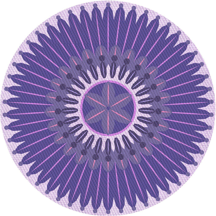 Square Patterned Amethyst Purple Rug, pat1923pur