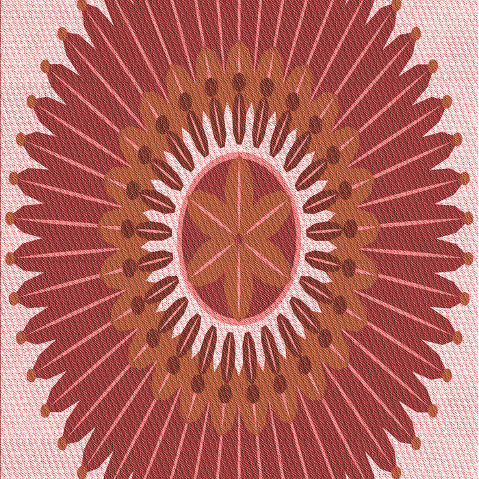 Patterned Pastel Pink Rug, pat1923rd