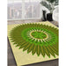 Machine Washable Transitional Green Rug in a Family Room, wshpat1923yw