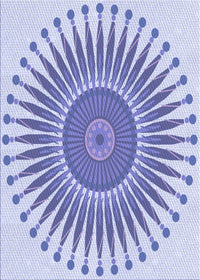 Machine Washable Transitional Periwinkle Purple Rug, wshpat1924blu