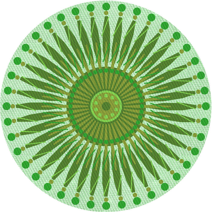 Square Patterned Light Green Rug, pat1924grn