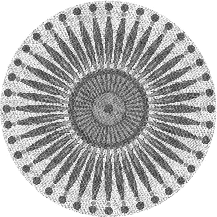 Square Patterned Silver Gray Rug, pat1924gry