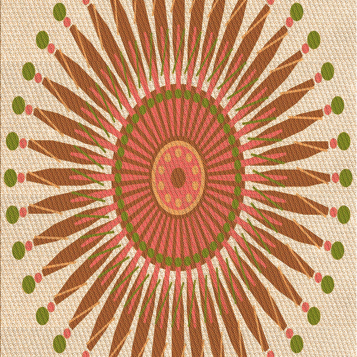 Patterned Khaki Gold Rug, pat1924org