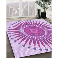 Patterned Blossom Pink Rug, pat1924pur