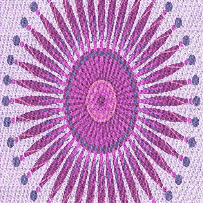 Patterned Blossom Pink Rug, pat1924pur