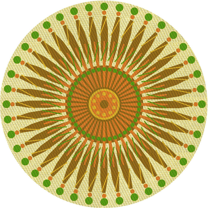 Square Patterned Sedona Brown Rug, pat1924yw