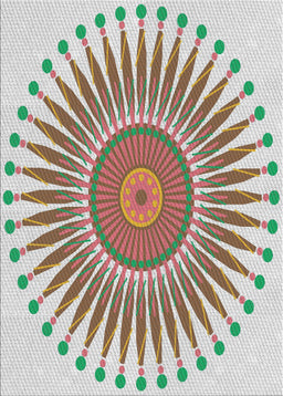 Patterned Gray Novelty Rug, pat1924