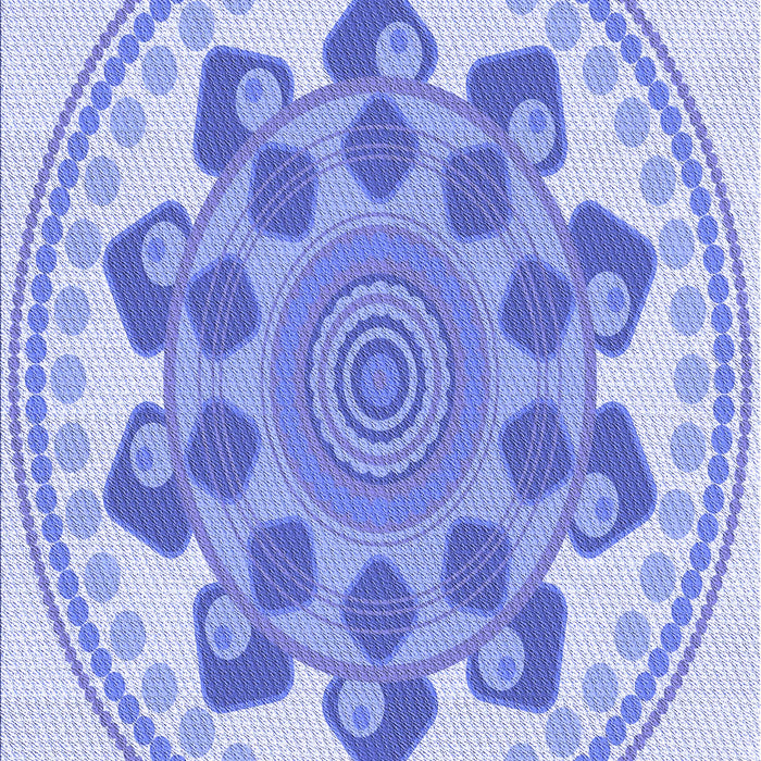 Patterned Light Slate Blue Rug, pat1925blu