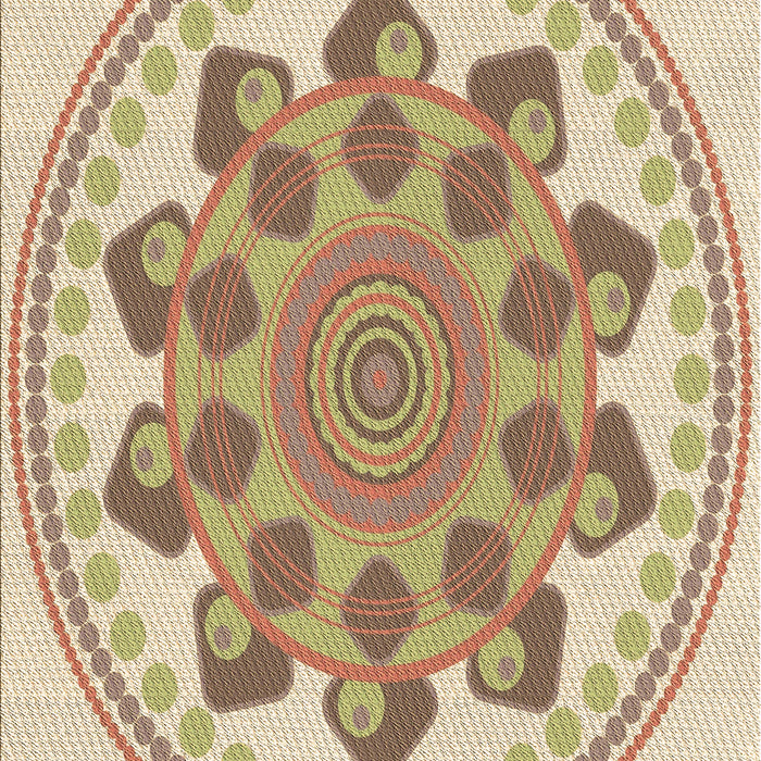 Machine Washable Transitional Khaki Gold Rug, wshpat1925brn