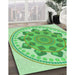 Patterned Jade Green Rug in Family Room, pat1925grn